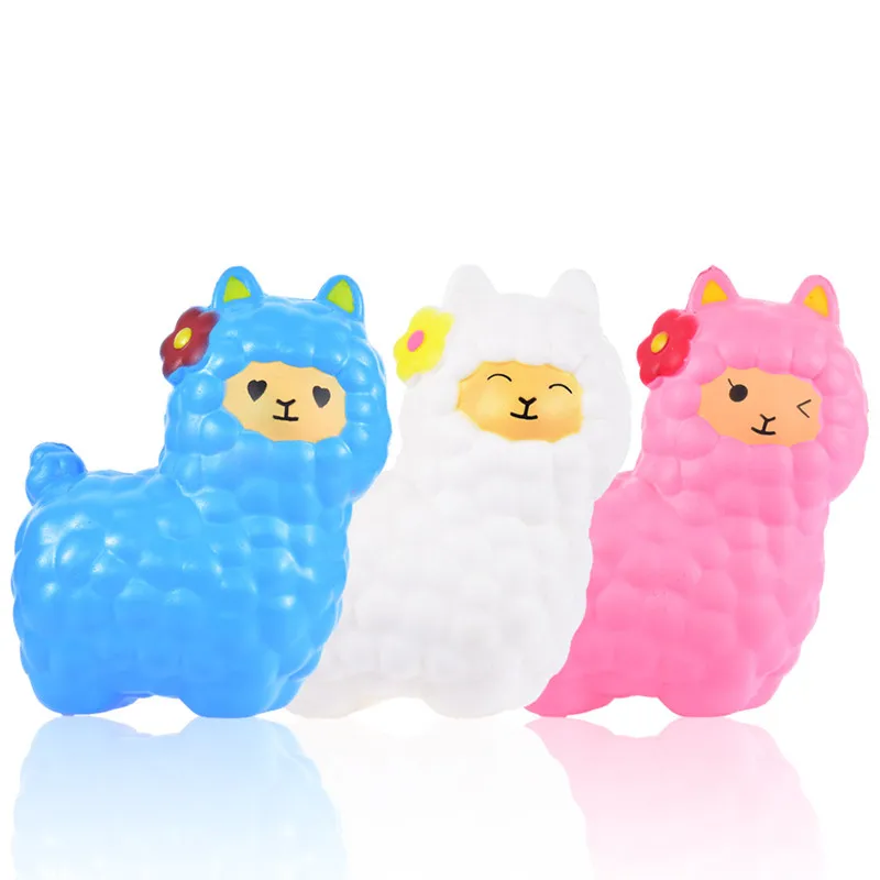 Медленно расправляющиеся мягкие игрушки jumbo Kawaii гигантский мягкими Альпака мягкими Овцы smooshy mushy антистресс снятие стресса Изысканный