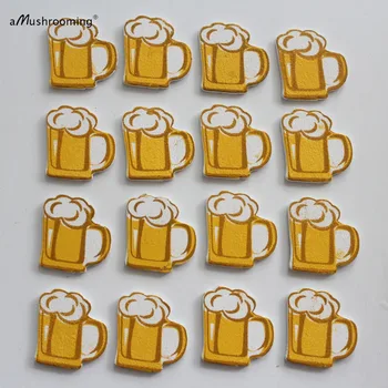 

x48 Unfinished Beer Mug Wooden Pieces Wedding Birthday Party Bridal Shower Party Decoration Bookmark