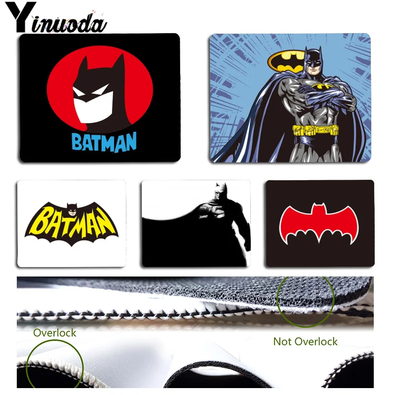 Yinuoda New Designs Knight Rises Batman Laptop Gaming Mice Mousepad