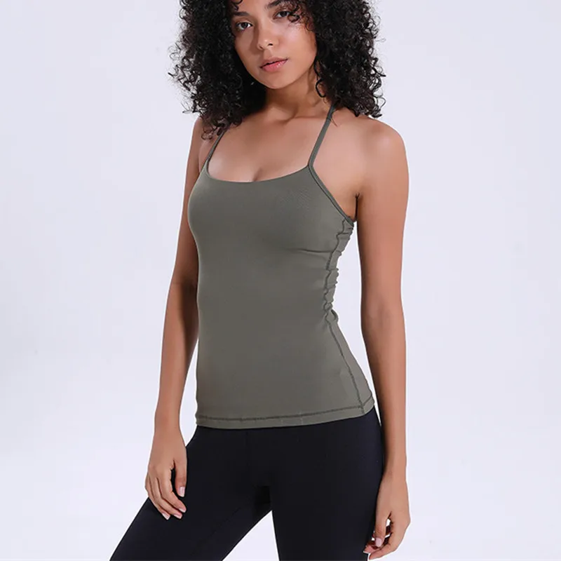padded yoga top