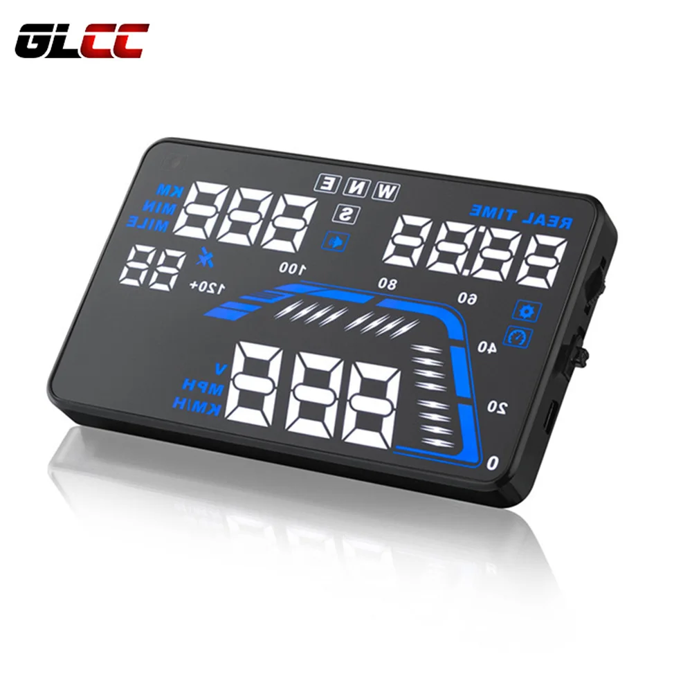 

GLCC HUD Head Up Display Holder Car GPS Navigator Smartphone Projector Heads Display Car Speedometer With Black Non-slip Mat