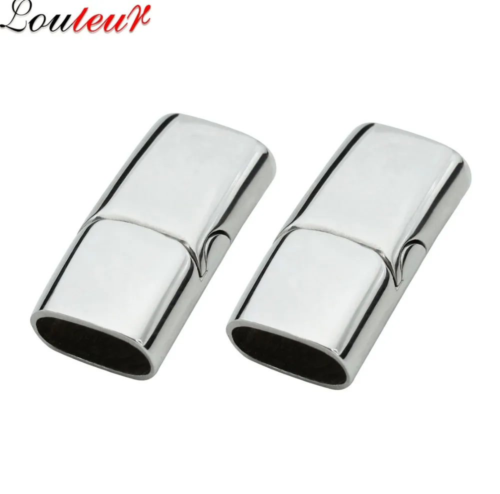 LOULEUR Inner Size 12*6mm Stainless Steel Clasps For Bracelet