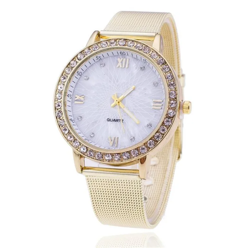 

OTOKY Womens Diamond Analog Stainless Steel Quartz Wrist Watch Watches Lady Dress Watches Montre Femme Relojes Saat 21.JUNE.13