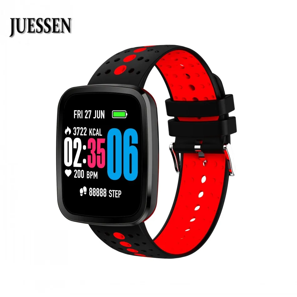 

JUESSEN V6S Smart Bracelet waterproof Heart Rate Blood Pressure Smartwatch Outdoor Mode Fitness Tracker Reminder Wearable Device