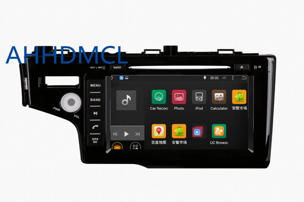 Sale AHHDMCL Car Multimedia Player Stereo Radio Audio DVD Android 9.0 Navigation For Fit 2014 2015 2016 2017 Left Hand Drive 5
