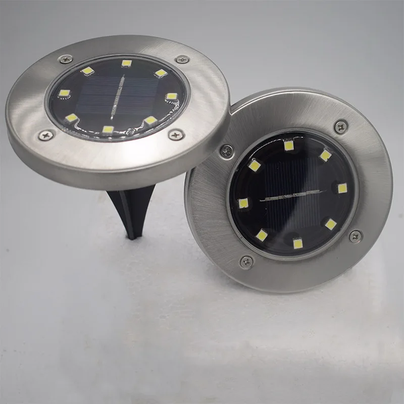 

8LED Solar Power Buried Light Under Ground Lamp Outdoor Path Way Garden Decking Lawn Road Lights Garden Pathway Solar Light