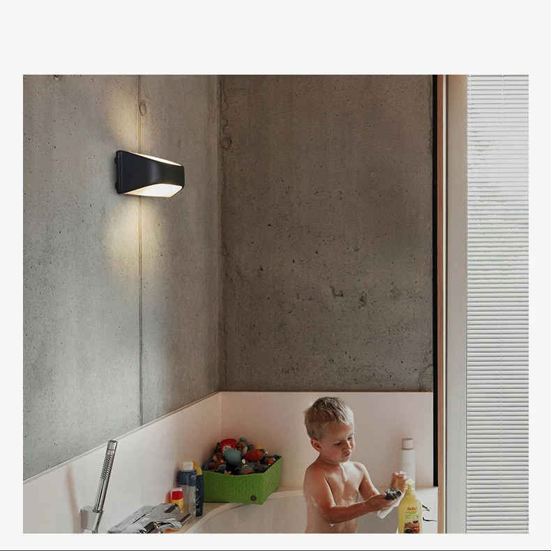 Wecus светодиодный настенный светильник, водонепроницаемый светильник для ванной, Европейский лестничный светодиодный светильник, вверх и вниз бра, настенный светильник s для спальни Arandela