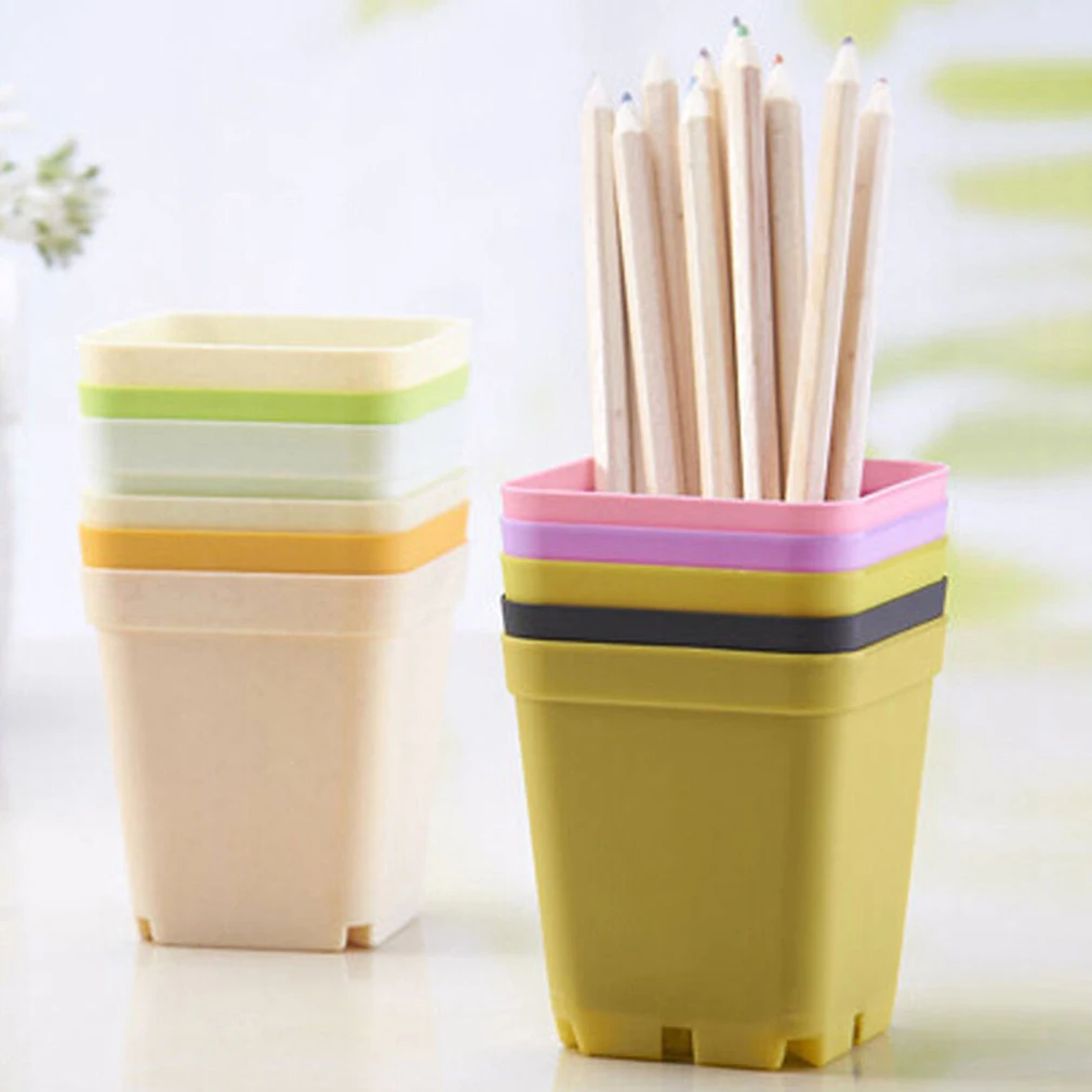 10 шт. пластиковые мини цветочные горшки для дома и офиса|decorating planters|flower potplastic pot