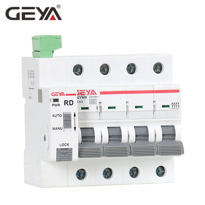 

GEYA Din Rail GYM9 4P MCB with Autoreclose Device Automatic Reset Circuit Breaker Smart Home 63A MCB Auto Recloser