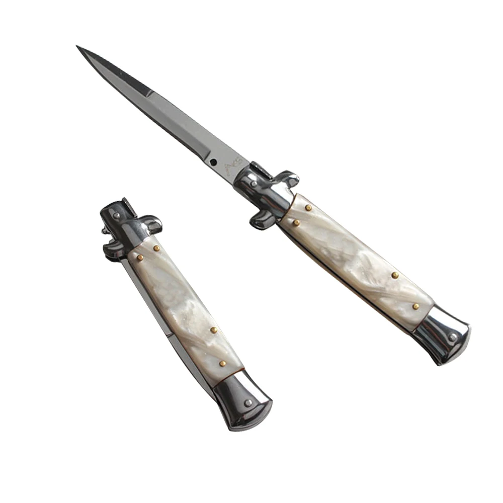 

Super PDR 440C Folding Blade Knife Stainless Steel Outdoor Portable Folding Knife Camping Hunting Survival Knives+Pouch Bag