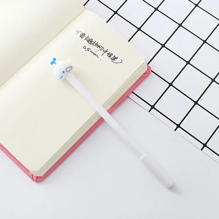 white Climemo гелевая ручка, мультфильм КИТ нейтральная ручка Студенческая черная ручка креативная нейтральная ручка офисная авторучка 0,5 мм - Цвет: white