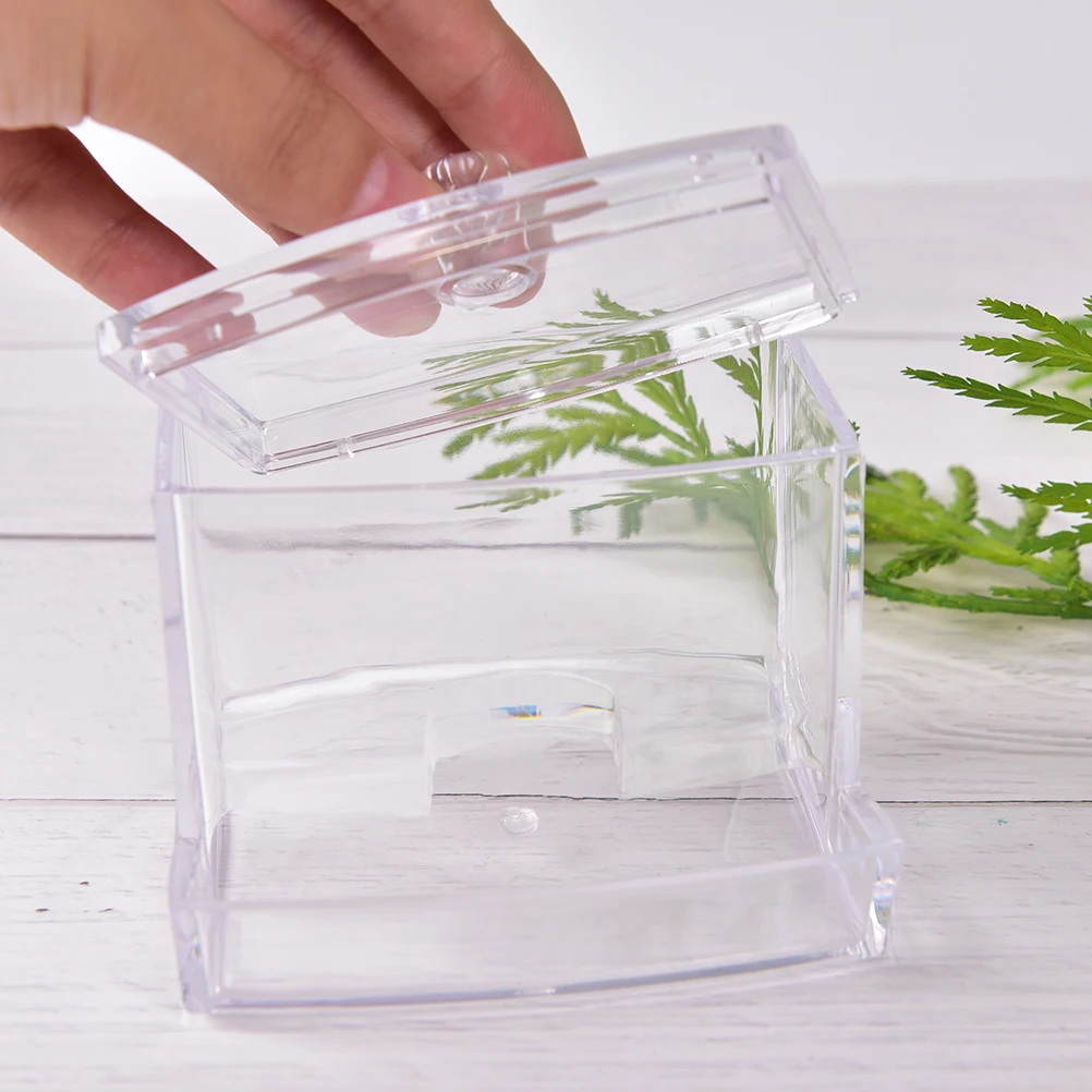 

High Quality Clear Acrylic Storage Holder Box Transparent Cotton Swabs Stick Cosmetic Makeup Organizer Case