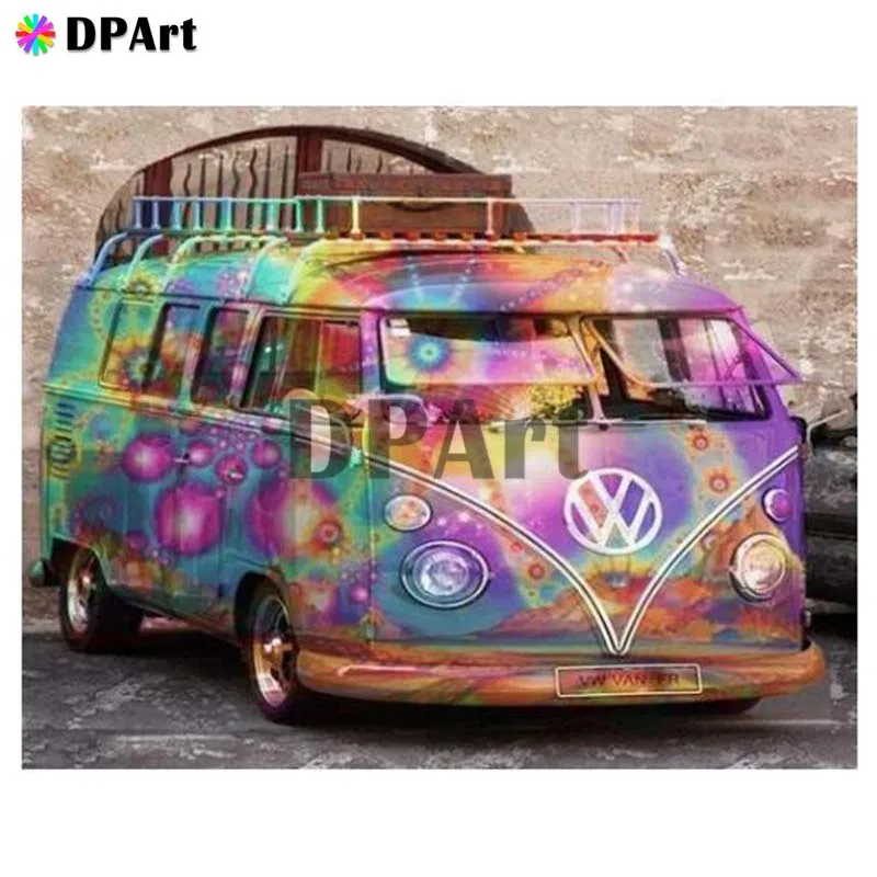 

Diamond Painting 5D Full Square/Round Drill VW Bus Daimond Embroidery Painting Cross Stitch Mosaic Picture Wall Dec M904