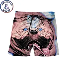 Мужские быстросохнущие летние пляжные боксерские шорты брендовые 3D забавные мужские шорты с принтом Gog мужские повседневные шорты Masculino