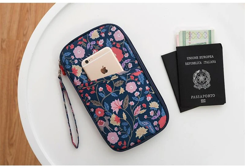 PURDORED, 1 шт., чехол для паспорта, водонепроницаемый, цветок, кошельки для кредитных карт, органайзер для документов, сумка, держатель для карт