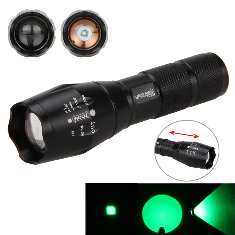 Beste 350 LM Zoomable USB Oplaadbare Militaire Tactische Zaklamp Fakkel Hunt Waterdichte XM L2 LED