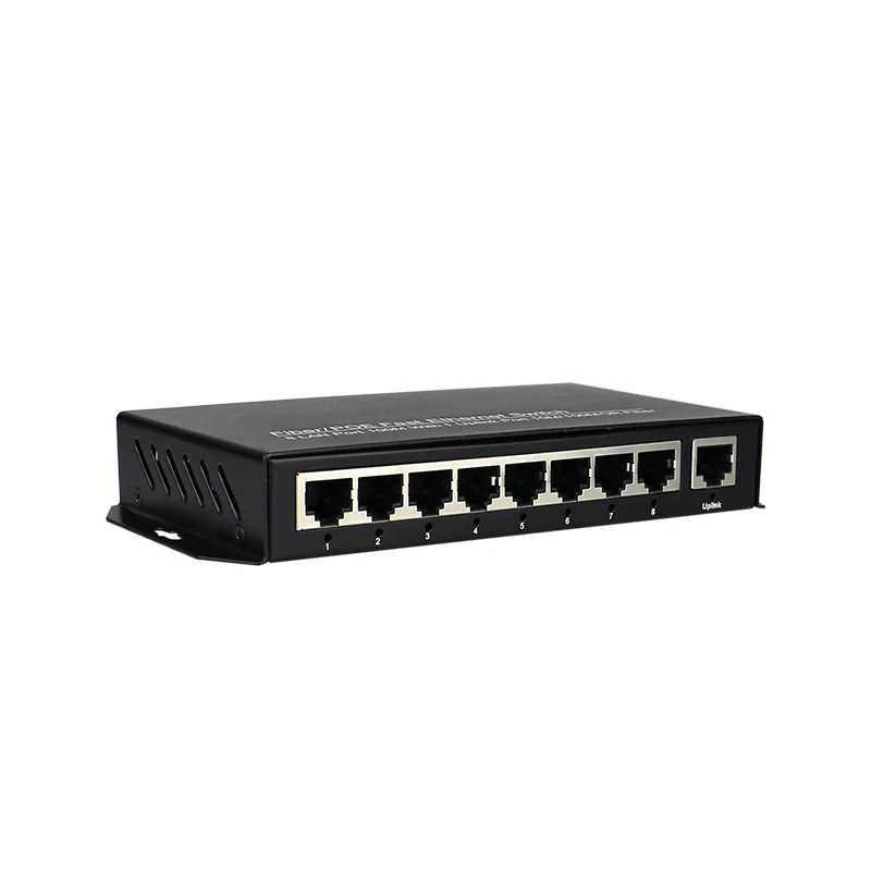 9-портовый Быстрый коммутатор 9 портовый RJ45 10/100 Мбит/с адаптивный Ethernet-коммутатор вилка США с адаптером EU UK AU