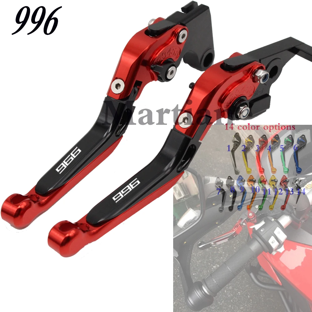 

For Ducati 996B 996S 996R 1999 2000 2001 2002 2003 Motorycle Folding Extendable Brake Clutch Levers