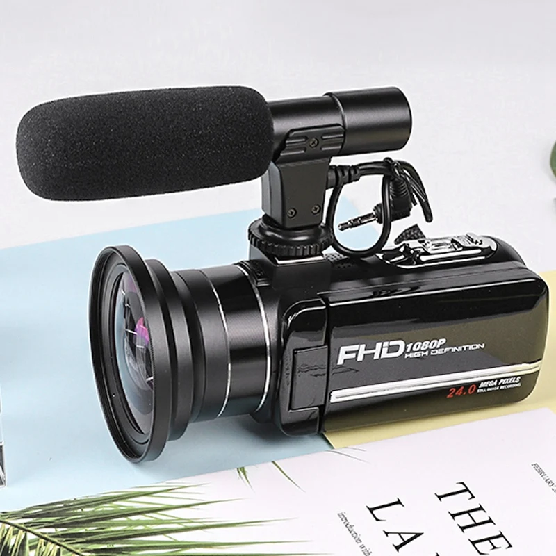 Wifi-глазок для двери с монитором 1080 P Full Hd Портативная Цифровая видеокамера 2400 Вт пиксель 8X цифровой зум 3,0 дюймов пресс ЖК-видеокамера с экран...