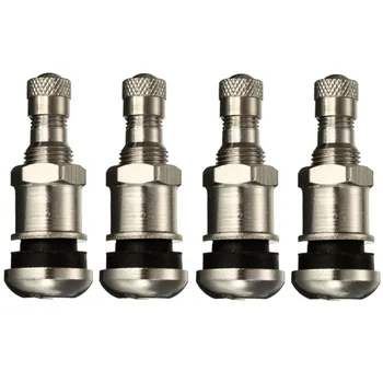 

4pcs Bolt-in Alloy Silver Metal Wheel Tyre Valve Dust Caps Cars Motorcycles Bikes
