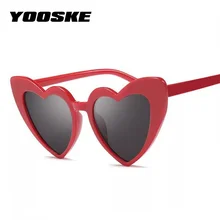 YOOSKE, женские солнцезащитные очки в форме сердца, кошачий глаз, Винтажные Солнцезащитные очки, рождественский подарок, в форме сердца, вечерние очки для женщин, для вождения, UV400