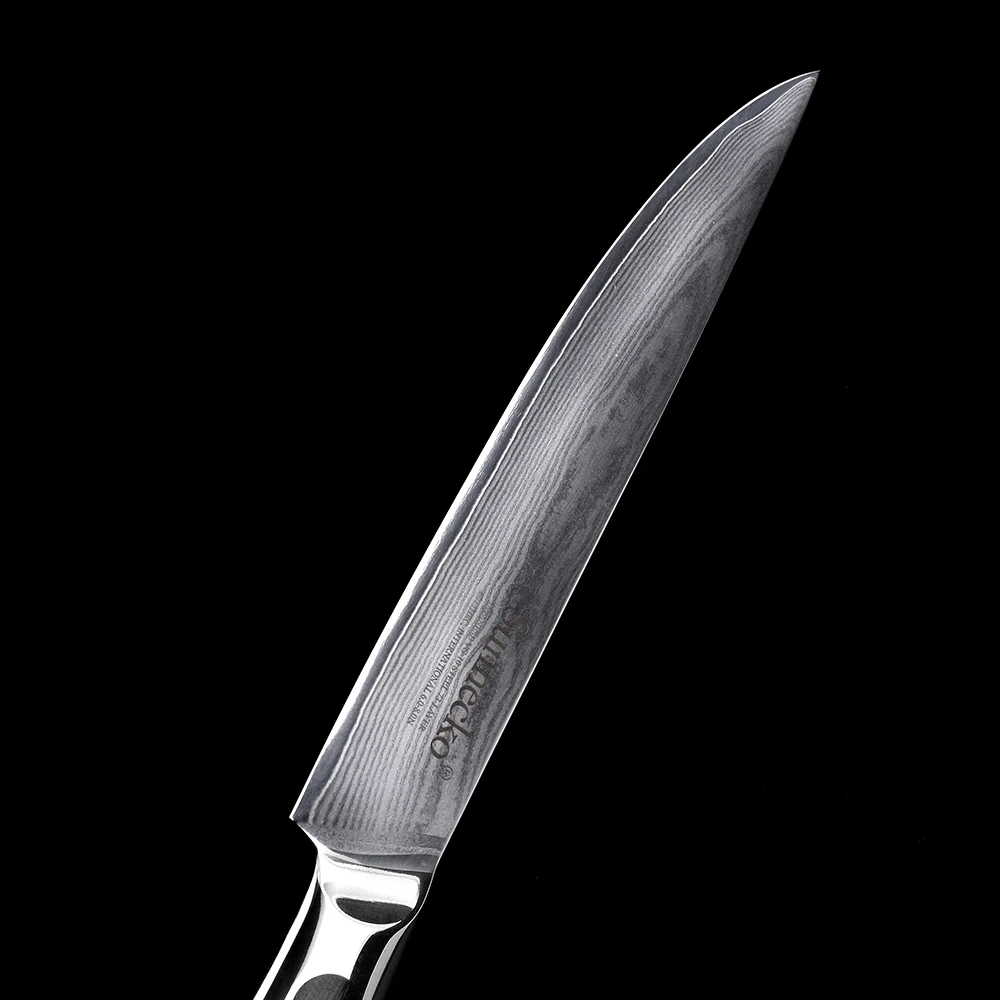 SUNNECKO 6 шт Кухня Набор ножей Slicer утилита Santoku шеф-повар Ножи ножи японский Дамаск VG10 Сталь Sharp G10 ручка