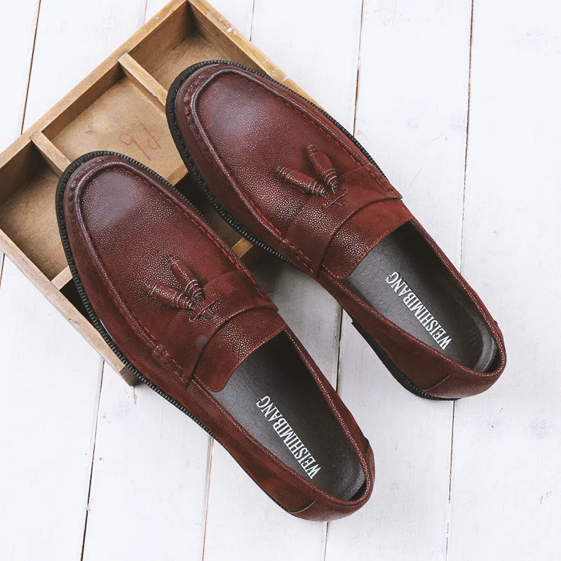 US Size 6 -9 Mens Retro SLIP-ON Tassel Loafer Driving Car Shoes Business Man Casual Leather | Обувь