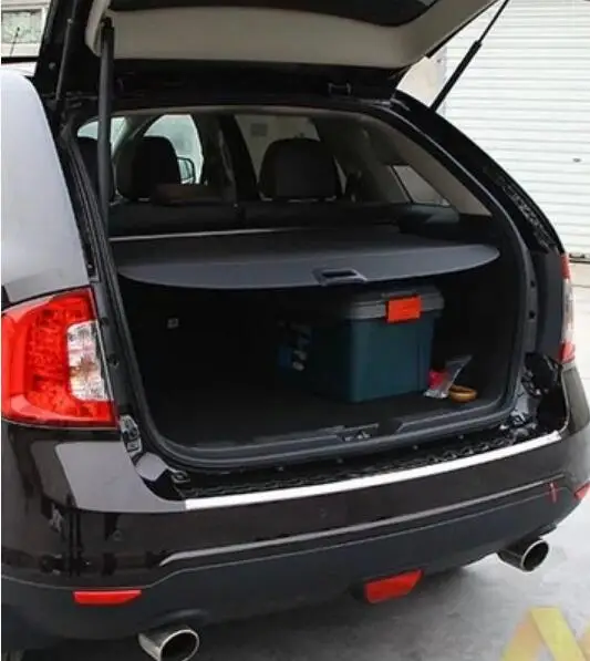 

Car Rear Trunk Security Shield Shade Cargo Cover For Ford EDGE 2009 2010 2011 2012 2013 2014 2015 (Black, beige)