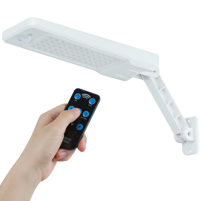 Sensor de Movimento Remoto à Prova Luz de Parede com Controle Luz para Jardim ao ar Lâmpada Solar Led Dwaterproof Água Powered Livre Quintal 900lm Pir 60 2 60 led luz de parede com controle