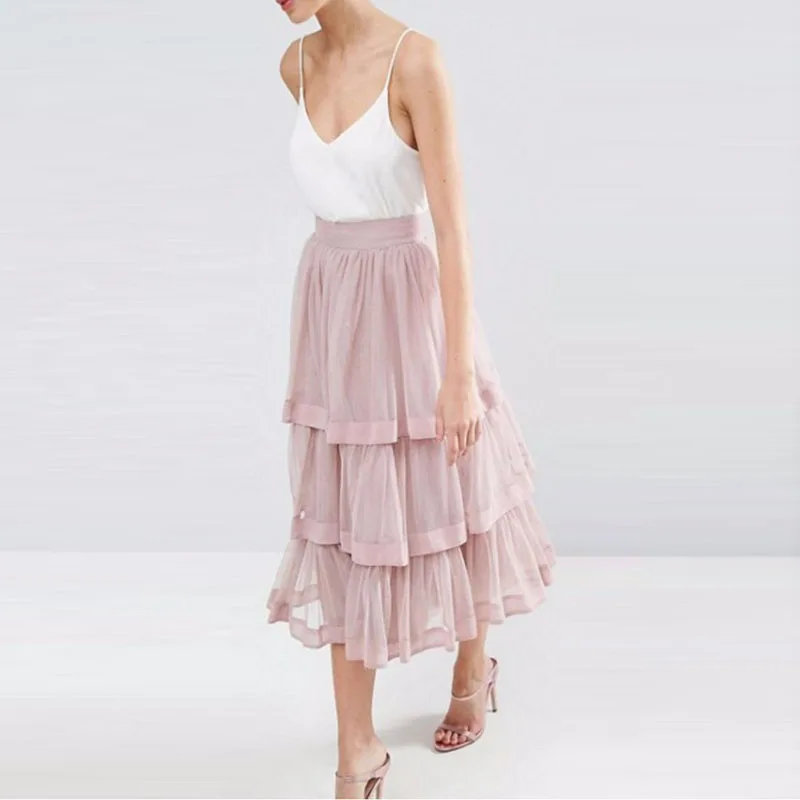 Gradas Beige Línea Por Ropa Con Oscuro Longitud Alta gris Falda verde Encargo Tulle Do Altura Mujeres Na Calidad verde Tobillo Militar Cintura azul azul multiple Saias lavanda plata púrpura Del Una Joelho De Moda rosado marfil naranja Cielo x18wYqUBY