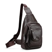 Кожаная дорожная сумка, сумка через плечо для мобильного телефона, мужская сумка с несколькими карманами, мужская сумка на плечо, черная сумка, черная нагрудная сумка
