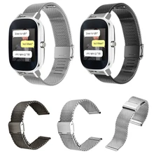 Excellente Qualité 22mm Bande de Montre De Courroie Milanese en Boucle Bracelet En Acier Inoxydable Bande Magnétique Bracelet pour ASUS ZenWatch 2