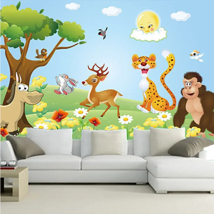 Pwmunf 3D Wallpaper Photo Custom Wallpaper Kids Room Cartoon Mural Animals Umbrella Painting Sofa Tv Background Wallpaper 120X60Cm Pwmunf 3D Wallpaper Photo Custom Wallpaper Kids Room Cartoon Mural Animals Umbrella Painting Sofa Tv Background Wallpaper 120X60Cm