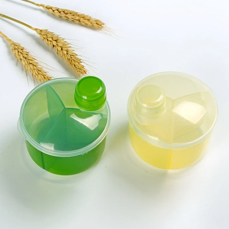 

Baby Portable Rotating Milk Powder Grid Baby Out Of Milk Powder Box Children's Three-layer Snack Food Supplement Food Grid