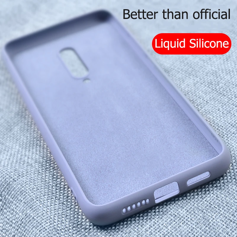 For Oneplus 7 Pro Case Liquid Silicone TPU Soft Cover For Oneplus 7 6T