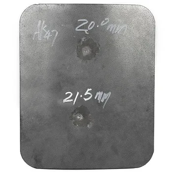 

CCGK Bulletproof plate Steel Protection AK-47 4mm M-16 6mm Ballistic Panel DHL Tactical Vest 30*25mm 12*10'' Practical Testing