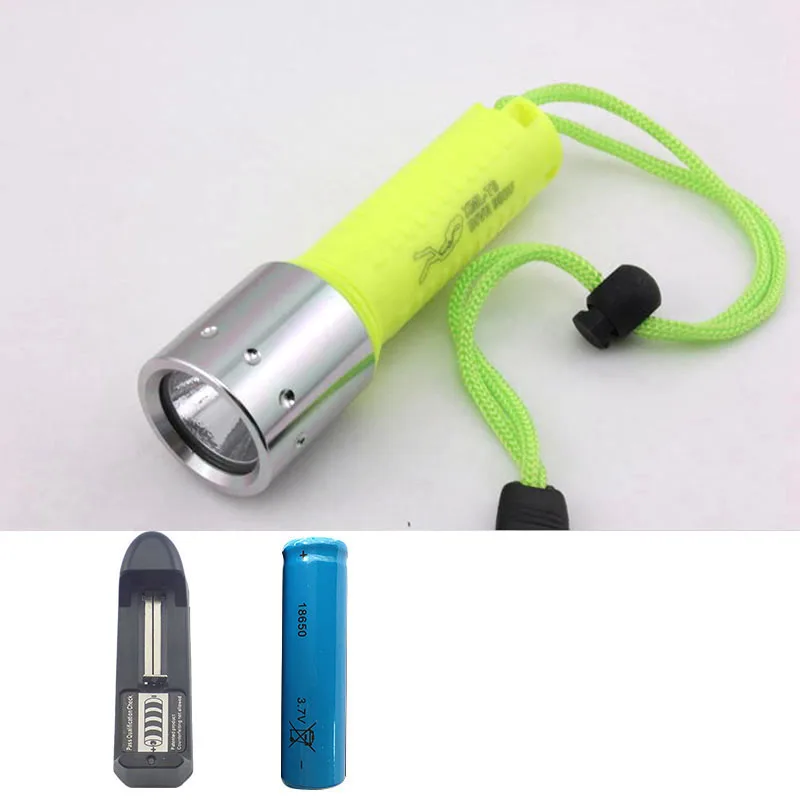 Diving Flashlight Q5 Led Waterproof Underwater Portable Light Scuba