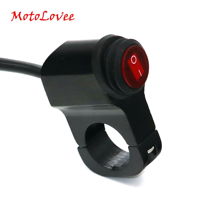 Motolovee Motorcycle Aluminium Alloy Switches 22mm Handlebar Headlight