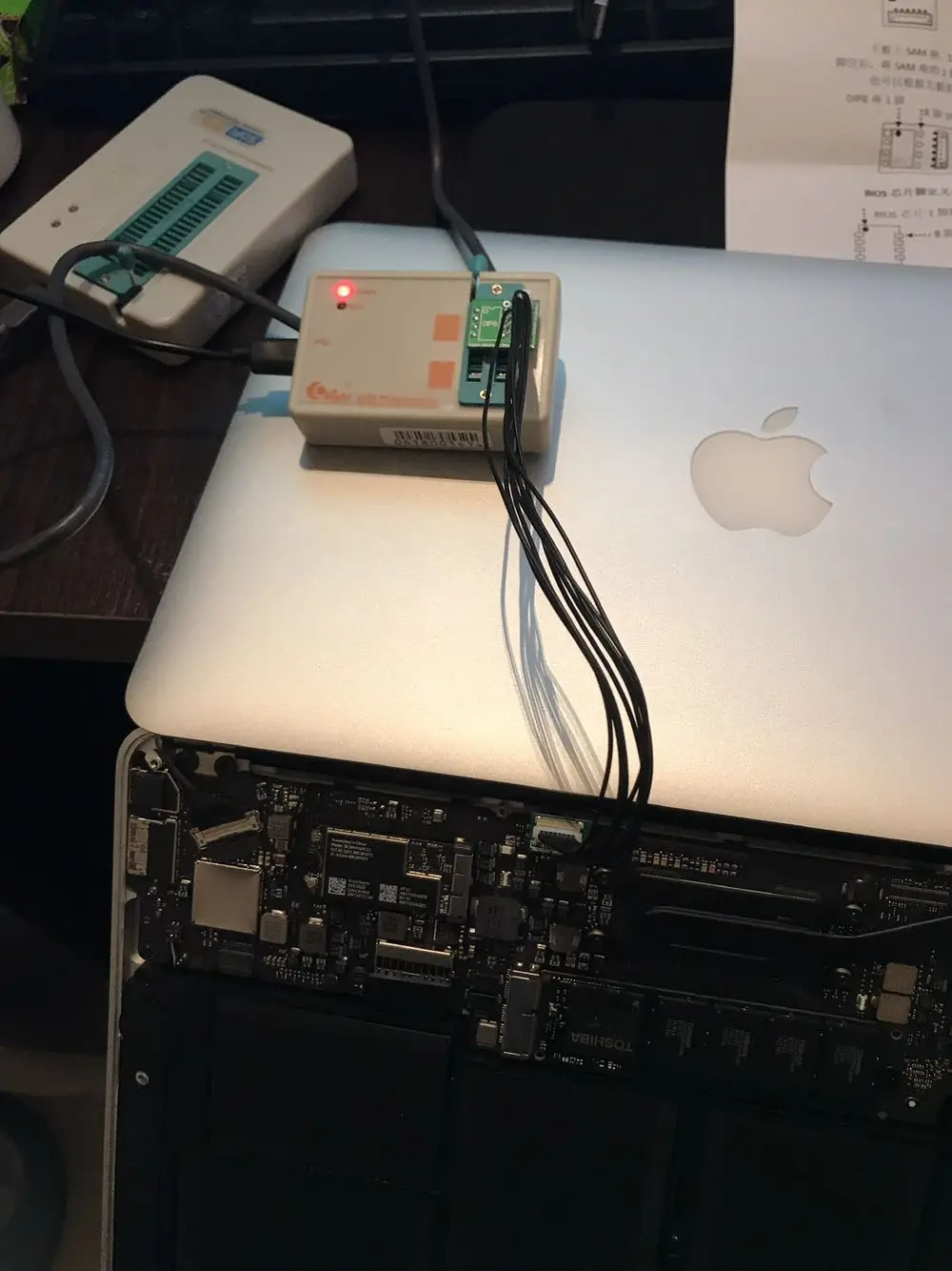 Инструмент для ремонта bios A1534 + программатор Skypro Apple macbook reader writer icloud Pin