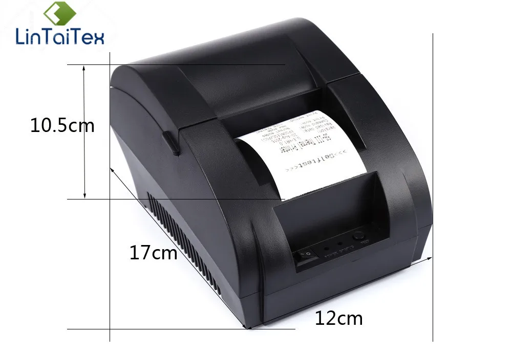 ZJ 5890K мини термальный принтер 58 мм POS чековый с usb портом малошумный портативный