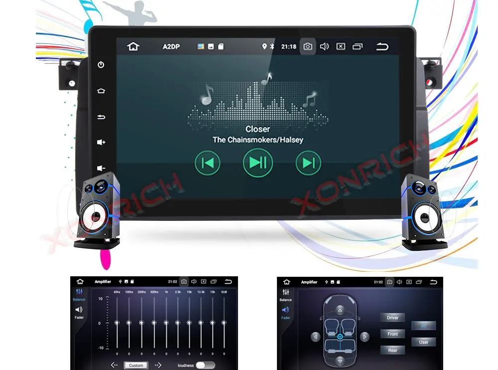 Best 9 Inch Android 8.0 Octa 8 Core 4G RAM car Multimedia player GPS Navigation for BMW E46 dvd 3 Series M3 Radio BT 15