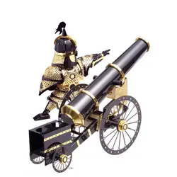 Piececool артиллерист Стиль Cannon DIY 3d Металл Nano головоломки собрать модель Наборы P080-KG лазерная резка головоломки игрушки