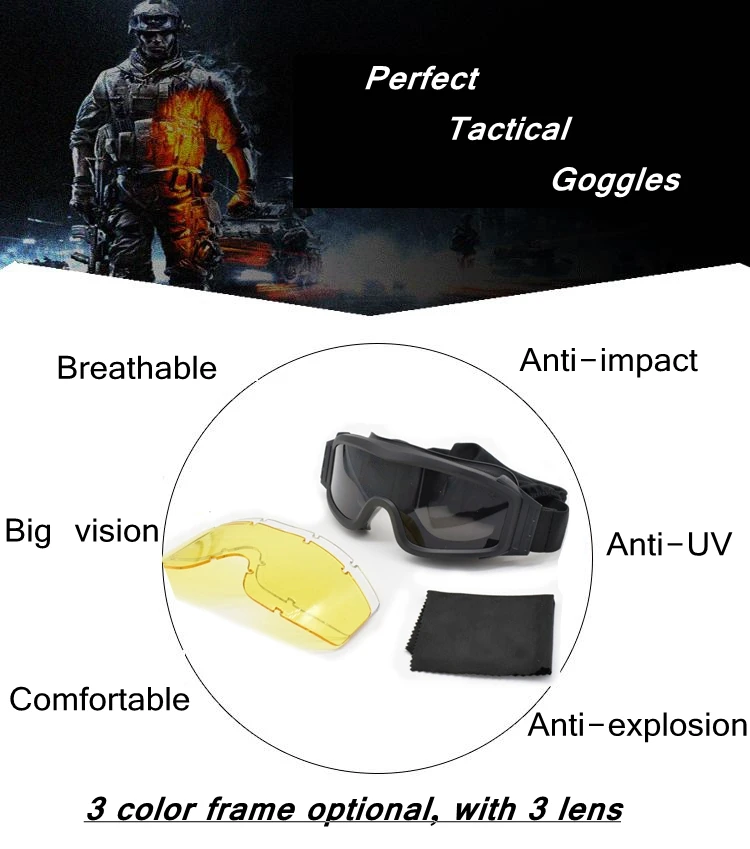 Military Airsoft Tactical Goggles