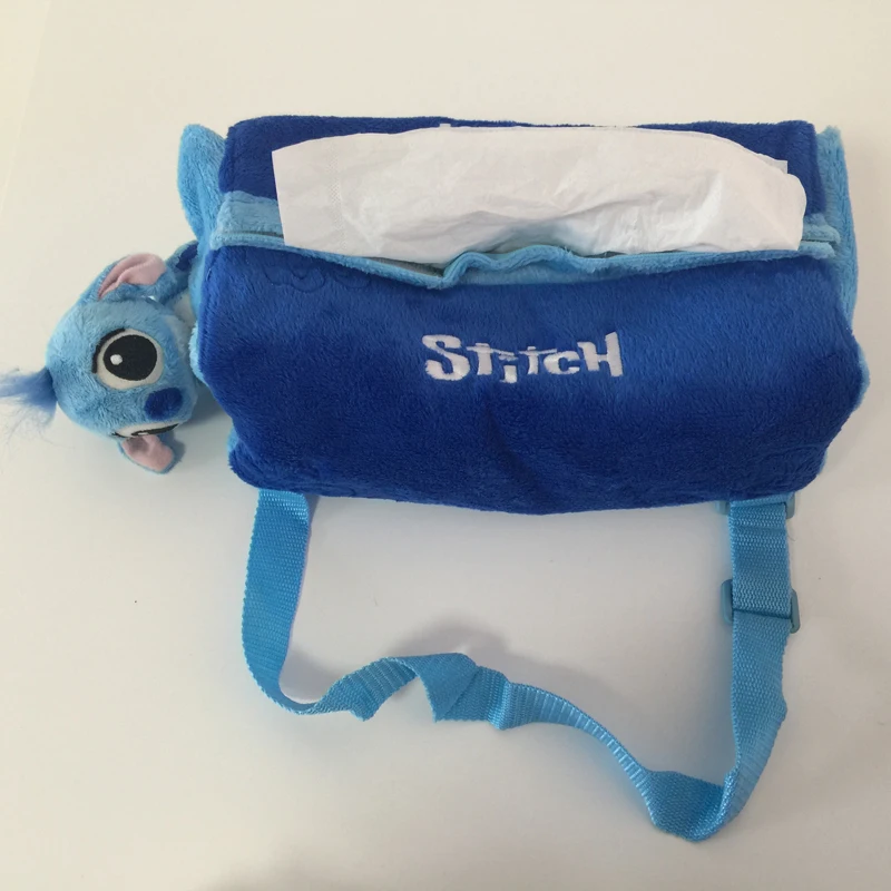 

Aeruiy cartoon anime characters Stitch plush square tissue box case toy,stuffed animals napkin case,portable home car deco gift