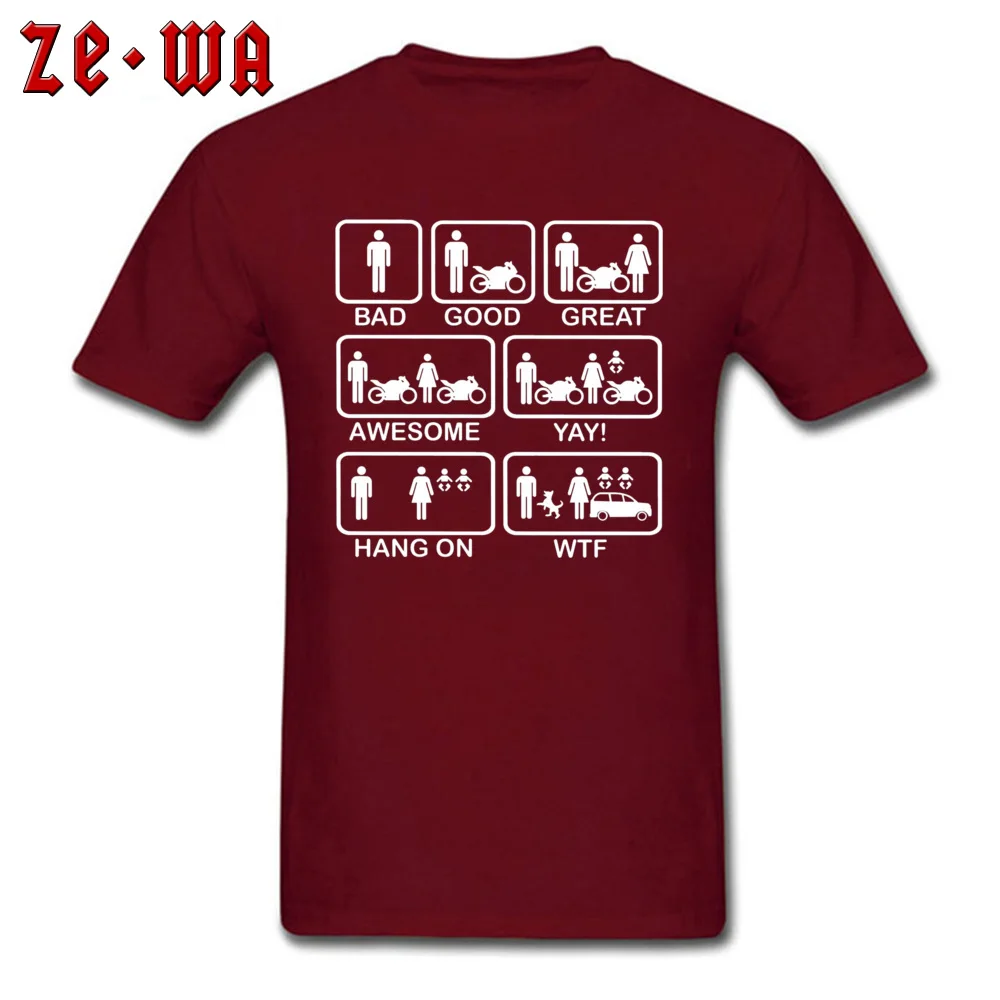  Casual Tops Tees Discount Short Sleeve Men's T-Shirt TpicOriginaltitle Design Thanksgiving Day T-shirts Crewneck Funny Motorbike T Shirt -2498 maroon