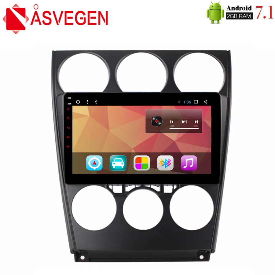 Автомагнитола Asvegen 9 дюймов Android 7 1 четырехъядерный 2 Гб ОЗУ автомобильный DVD плеер