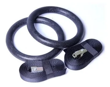 

2016 Free shipping 1pair/lot Polyamide acid ester Portable Olympic Gymnastics Rings home fitness Gym crossfit strength training