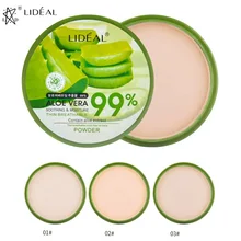 Сглаживающий увлажнитель для лица, пудра, тонкая дышащая Косметика с алое экстрактом, длительное отбеливание, прессованная пудра, палитра, основа