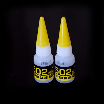 

2Pcs 8g Strong Bond Fast Leather Rubber Metal Office Supplies 502 Super Glue Instant Quick-drying Cyanoacrylate Adhesive