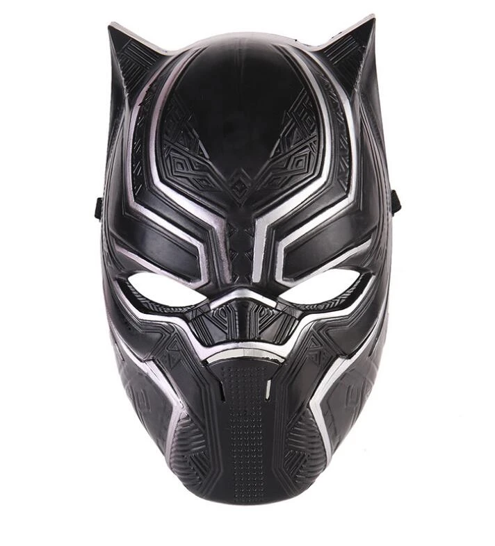 Máscaras de pantera negra para hombre, máscaras de Cosplay de película, máscaras de fiesta para Halloween, nuevas|Disfraces de anime| - AliExpress